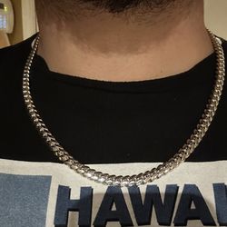 White Gold Miami Cuban (Solid)