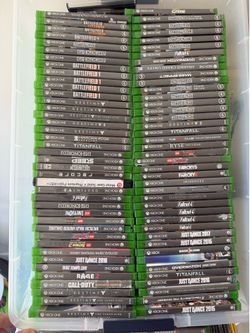 Resellers lot 289 XBOX ONE & XBOX 360 games $5 each, 6 for $20 or $500 for everything in pictures FIRM! Xbox one powerA chat headsets $5 each many ava