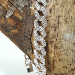 925 Sterling Silver Bracelet with Cubic Zirconia 