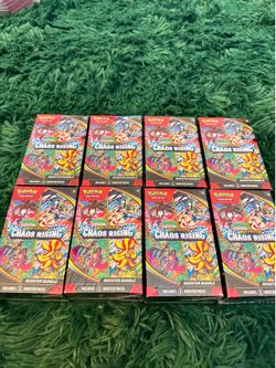 8 Pokemon Chaos Rising Booster Bundles