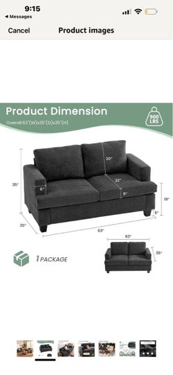 Loveseat sofa