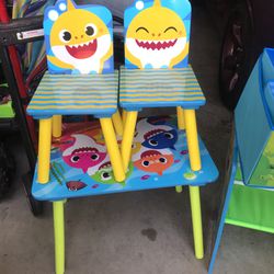 Baby Shark Table And Organizer And Shelf