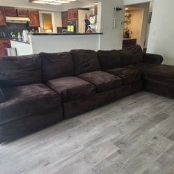 Large Microfiber Sectional