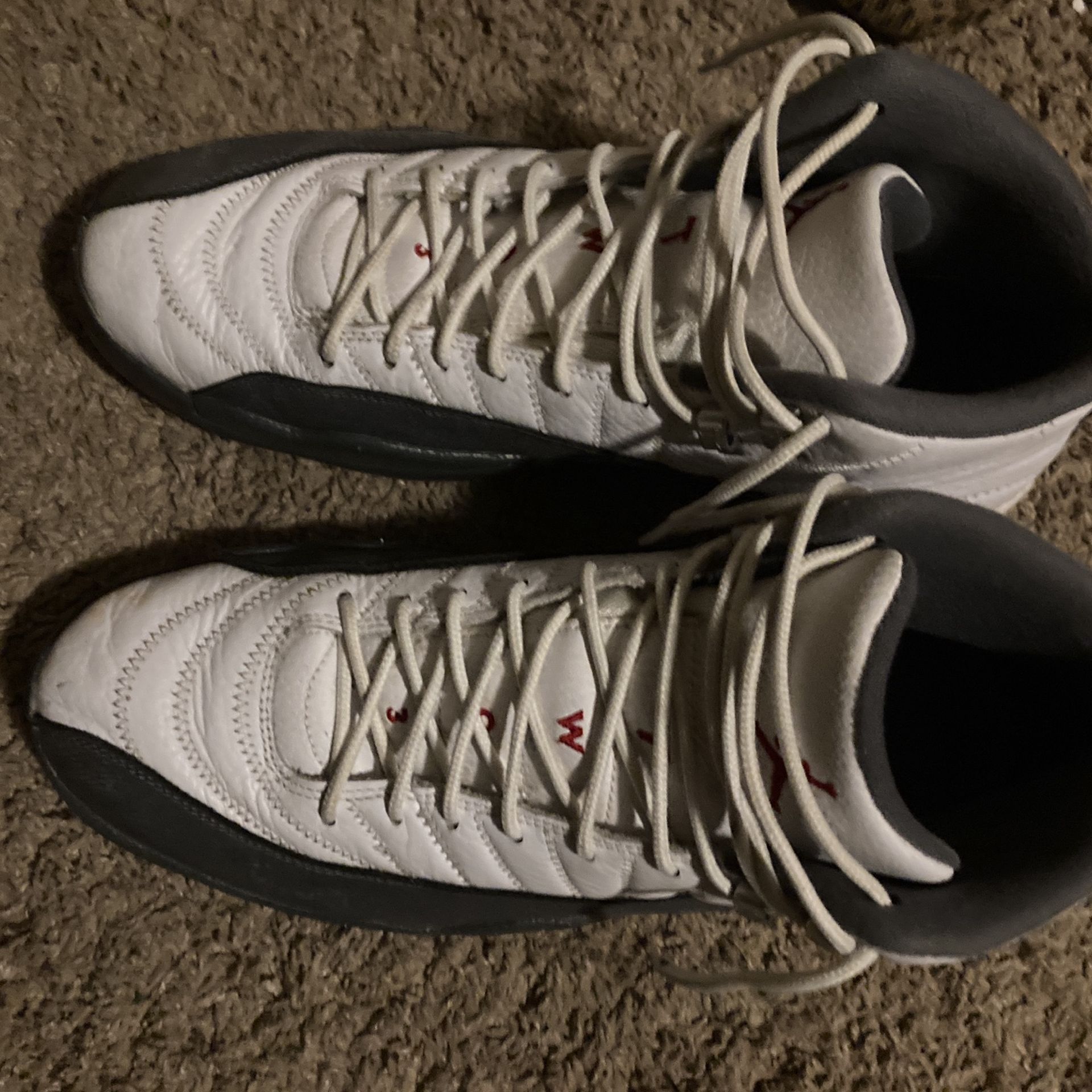 Jordan 12s White N Grey