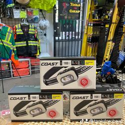 COAST 1100 lumens PURE BEAM | VOICE-CONTROLLED Head light. $80 EACH.