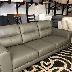 New Luxury Top Grain Genuine Leather Couch  