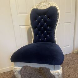 Wood & velvet Chair