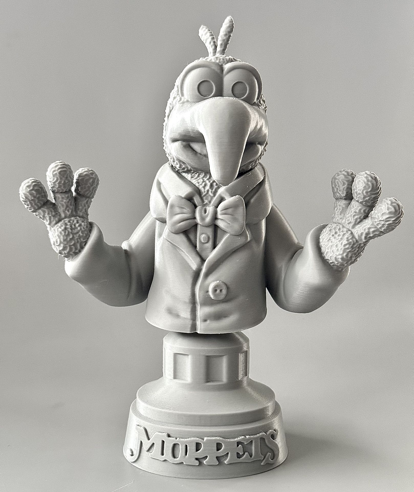 Great Gonzo Bust – The Muppet Show 3D Printed Statue 7.2” Unpainted