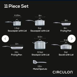 Circulon Stainless Steel Cookware 11 Piece