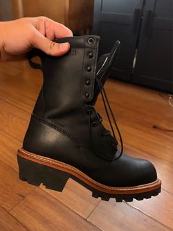 Red Wing 2216 LoggerMax Work Boots - Men's Size 9 D (Steel Toe, Waterproof)