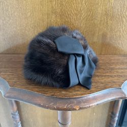 Vintage Black Mink Hat