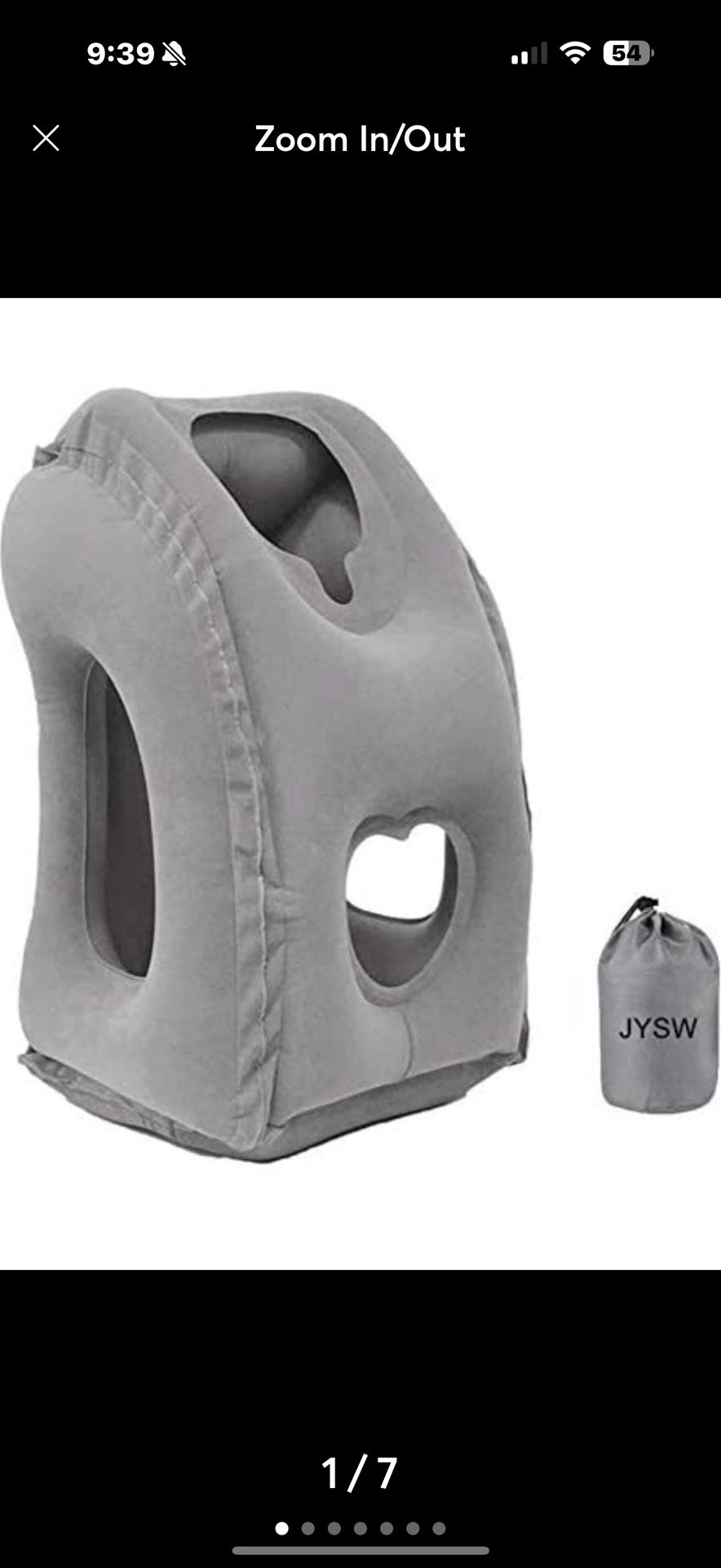 Inflatable Travel Pillow