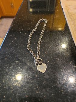 Silver Like Toggle Necklace
