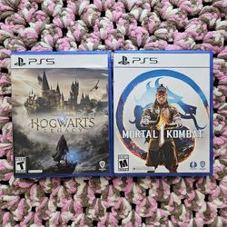 PS5 Games: Hogwarts Legacy & Mortal Kombat 1 - Like New