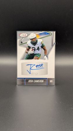 Josh Cameron SAGE Autographed Football Card WR