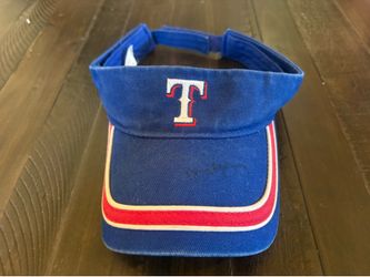 Michael Young signed visor