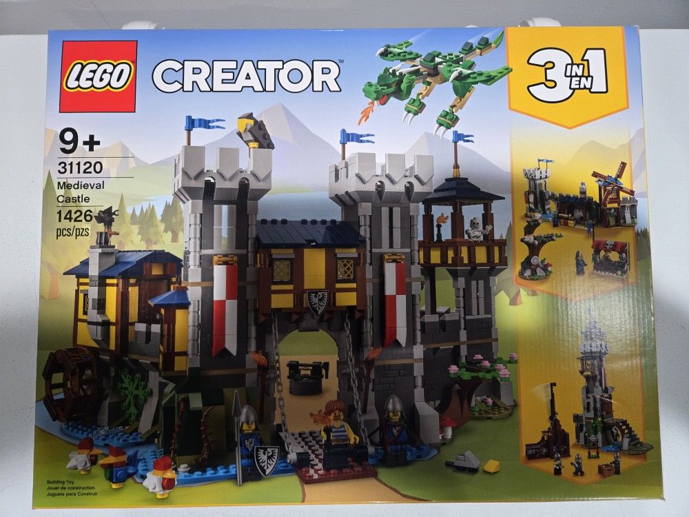 NEW LEGO CREATOR 3-IN-1 MEDIEVAL CASTLE 31120