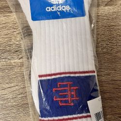 Eric Emanuel EE Socks White/Red/Royal blue