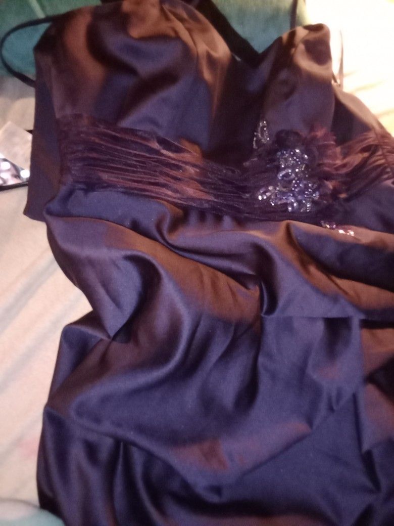 David's Bridal Bridal Dress Size 14 Purple