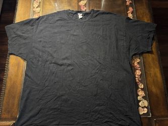 Hanes Men's Black Cotton Crew Neck Short Sleeve T-Shirt Size 3XL