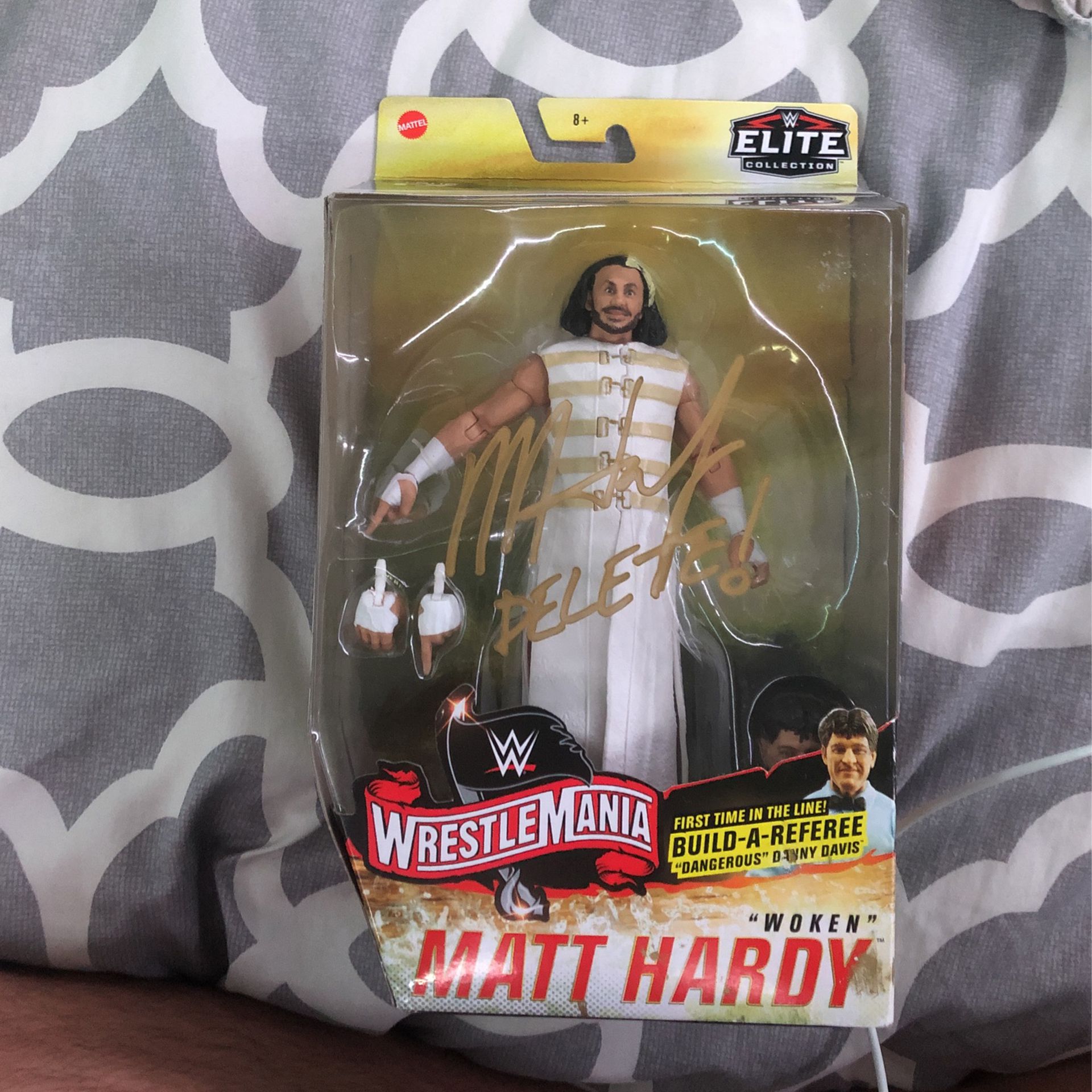 WWE Matt Hardy Action Figure Autographed 