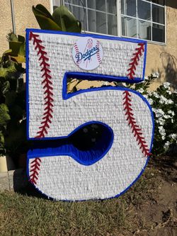 Baseball number five pinata numero cinco