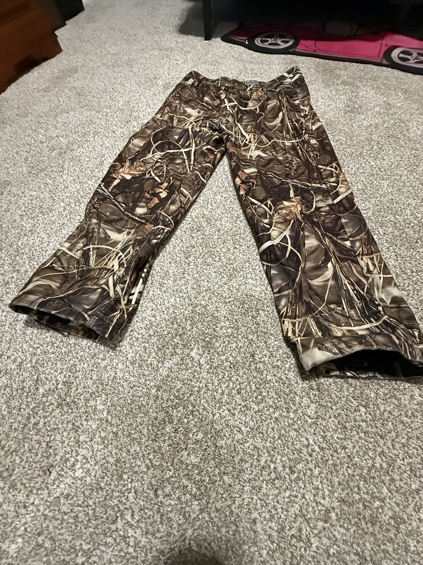 Brown and green camo pants