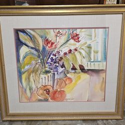 Framed Original Watercolor Wall Art
