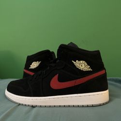 Nike Air Jordan 1 Mid Multi Color Swoosh Size 12