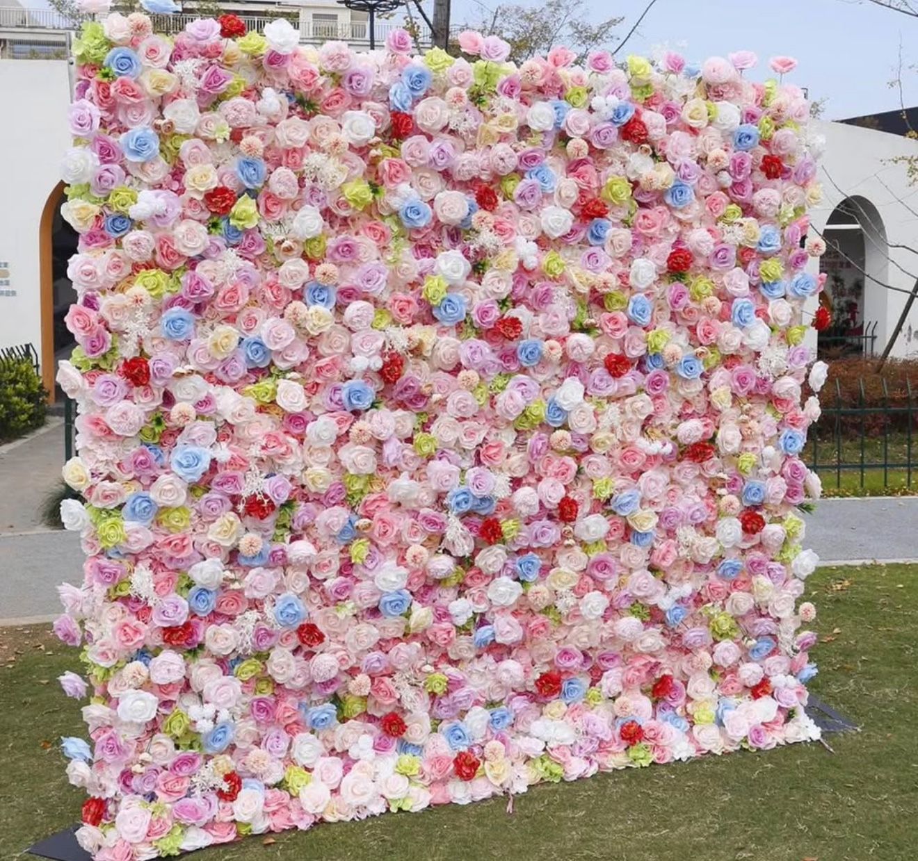 Flower Wall (Colorful) - Daily | 8x8ft (Delivery + Setup)