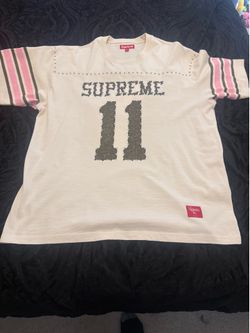 Supreme Studded shirt sleeve top “cream”