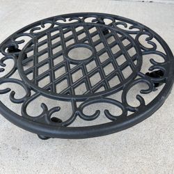 Cast Iron Plant Caddy 17” 