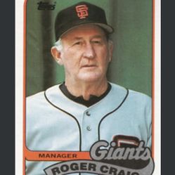 Roger Craig Baseball Card