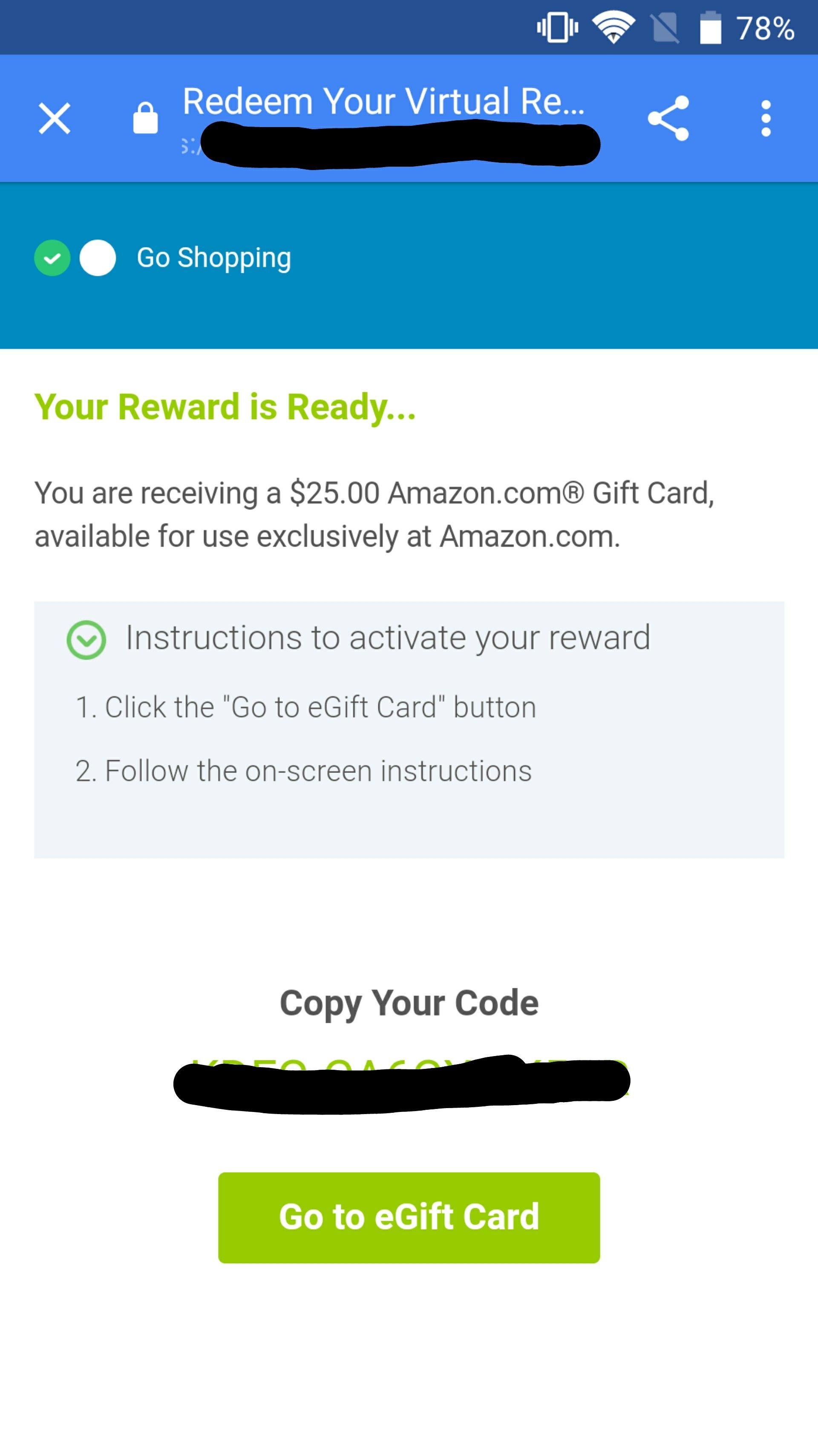 $25 Amazon ECard