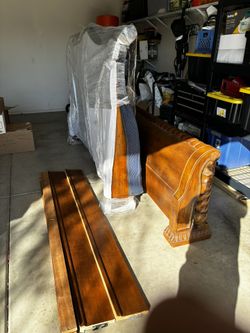 King Sleigh Bed frame Solid Heavy Duty