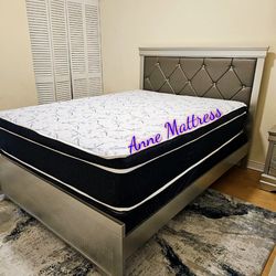 NEW QUEEN PILLOW TOP MATTRESS AND BOX SPRING