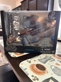 Speeder bike with biker scout