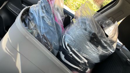 WHOLE BIN OF CLOTHES + shoes