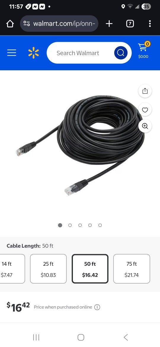 Ethernet Cable 50 Ft.