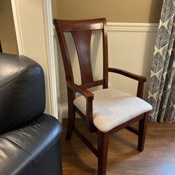 2 Arm Chairs, $20 Each Cherry Color