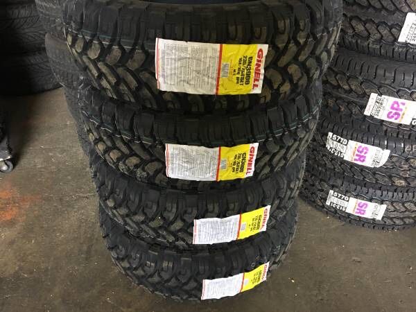 4 New Ginell GN3000 Mud Terrain Tires LT235/75R15.