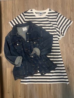 Womens Plus Summer Dress and Denim Jacket ON