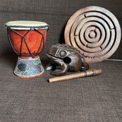 Musical Toys And Wooden Labyrinth Puzzle