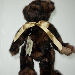Boyds Bears Mr Minkers Brown Stuffed Teddy Bear Plush Heirloom Series Collection
