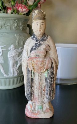 Antique Chinese Ming Dynasty Style Terracotta Zodiac Figure 02 Sancai Glaze 7.5"