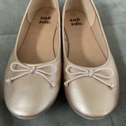 Gold Ballet Flats Girls Size 6