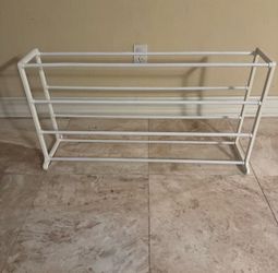 White shoe rack