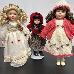 3 Collectibles Dolls