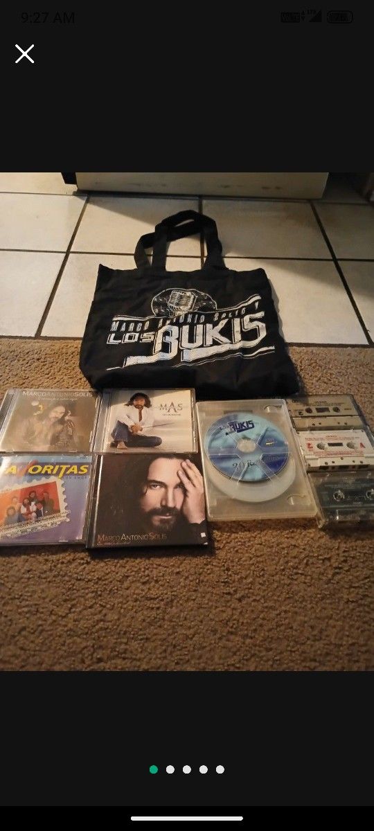Los Bukis + Marco Antonio Solis Collection CD + BAG RARE LOW PRICE