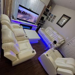 Brand New Power Reclining Sofa Set